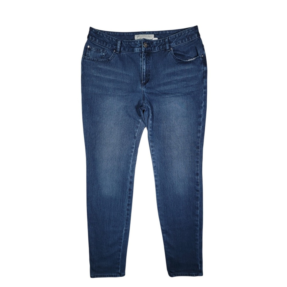 Chico's Platinum Denim Jeans Size 1